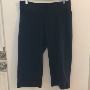 Land’s End Navy Elastic Waist Crop Pants